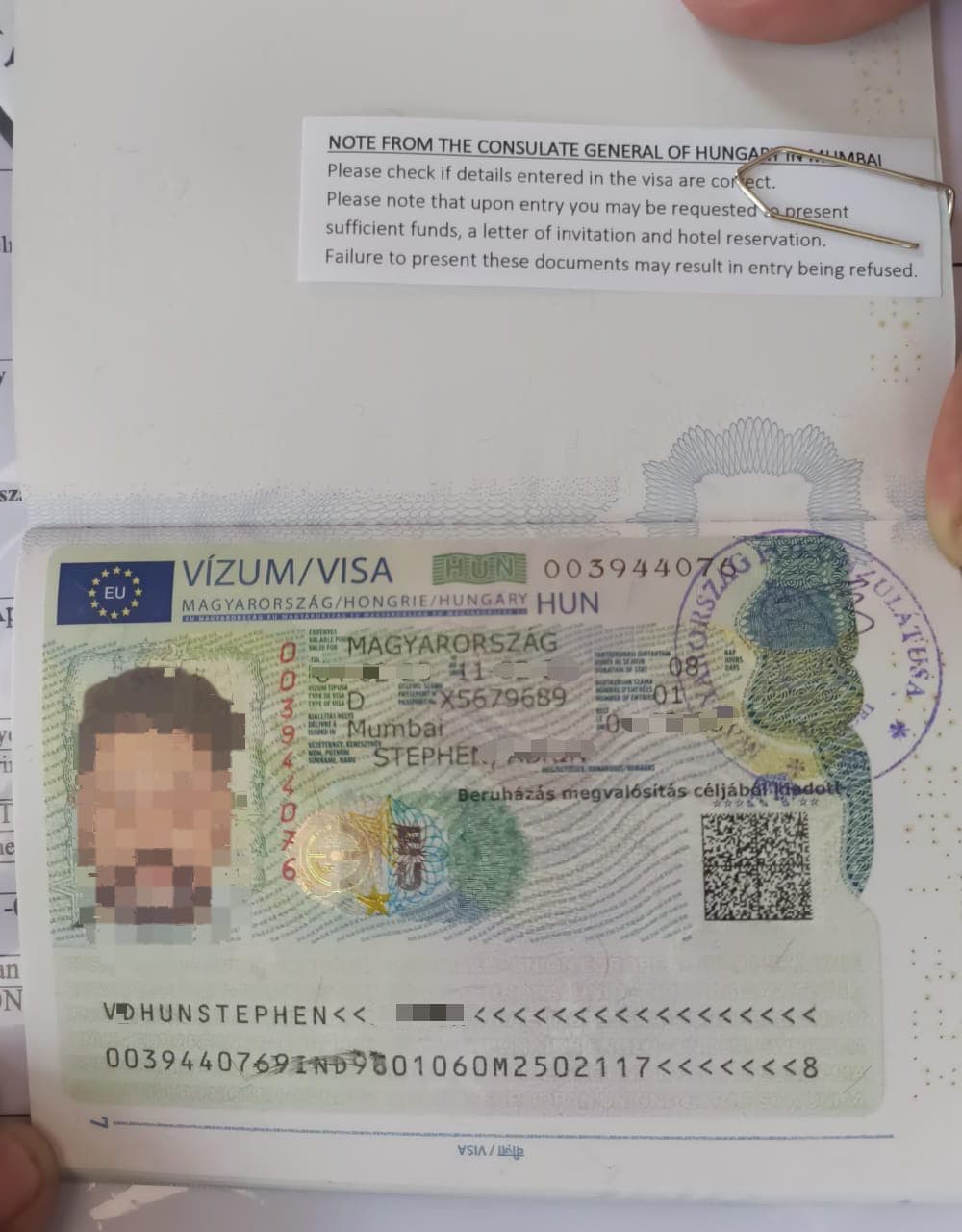 Visa approval proof 34